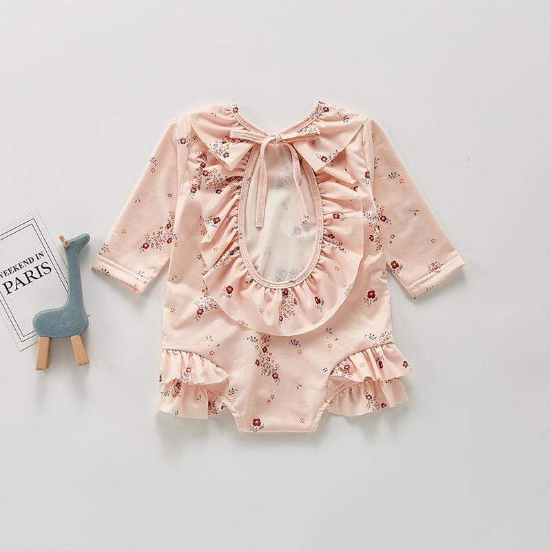 Girl's Clothing Lemon Print Baby Swimming suits