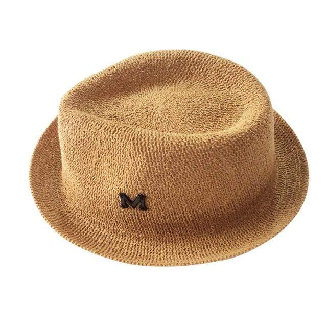 Boy's Clothing Letter M Straw Cap