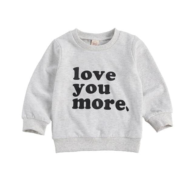 Boy's Clothing Gray / 4T Letter Printed Casual Pullover Tops