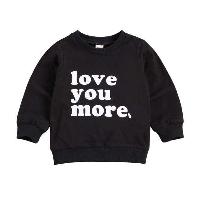 Boy's Clothing Black / 24M Letter Printed Casual Pullover Tops