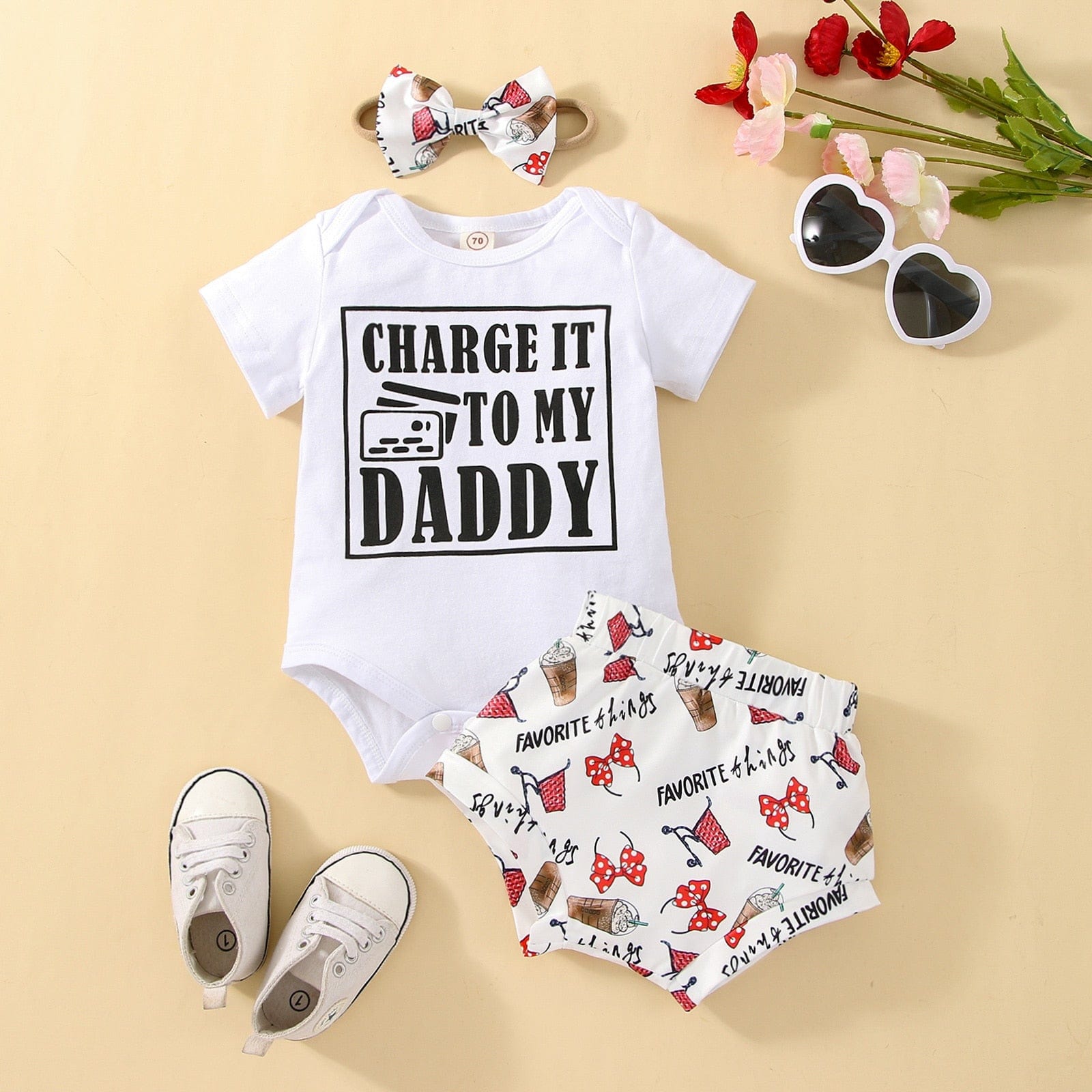 Daddy In Charge Baby Girl Outfit - Momorii