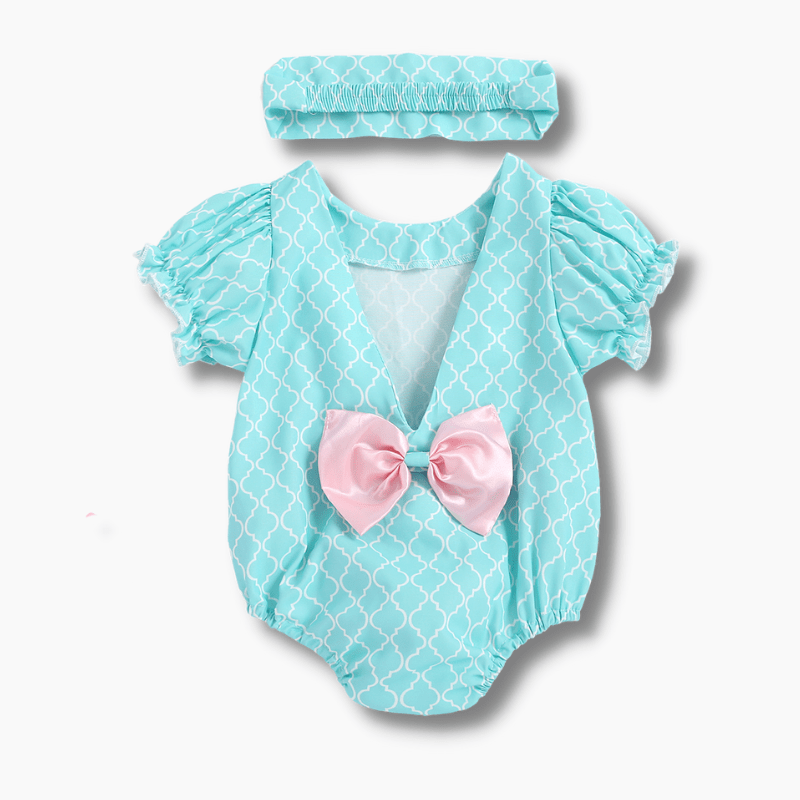 Girl's Clothing Light Blue Baby Romper