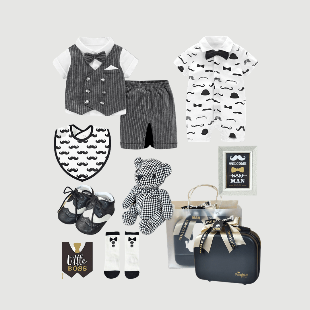 Boy's Clothing Little Man Gift Set