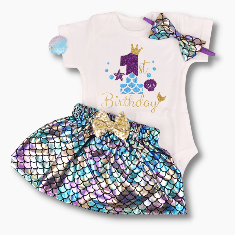 Baby & Toddler Little Mermaid 1st birthday Outfit