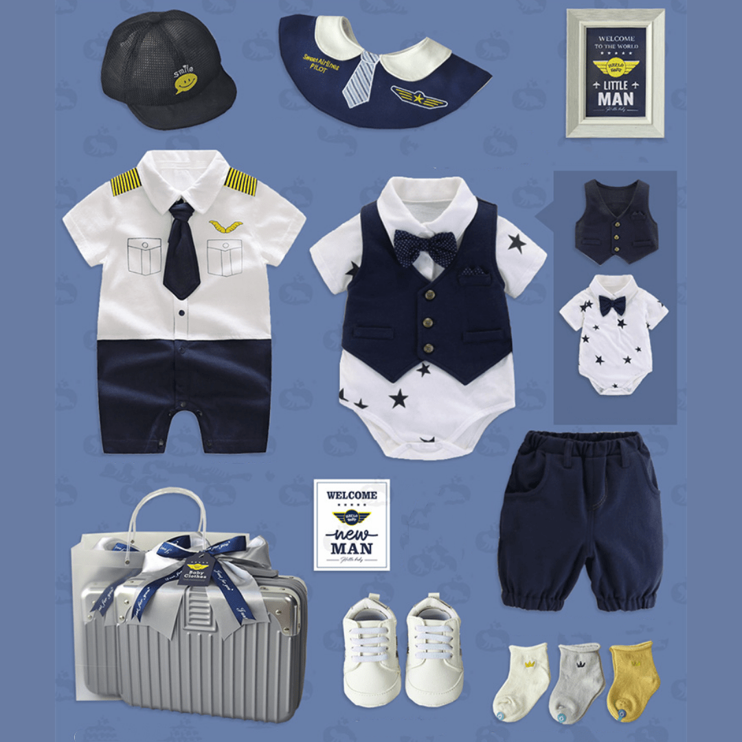 Little Pilot Baby Gift Set - Momorii