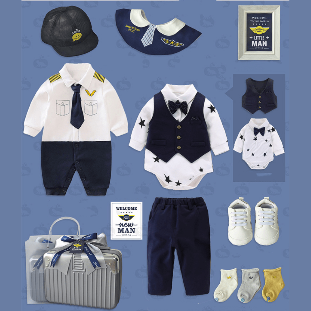 Little Pilot Baby Gift Set - Momorii