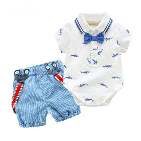 Boy's Clothing KB8018 / 3M / China Little Shark T-Shirt Set