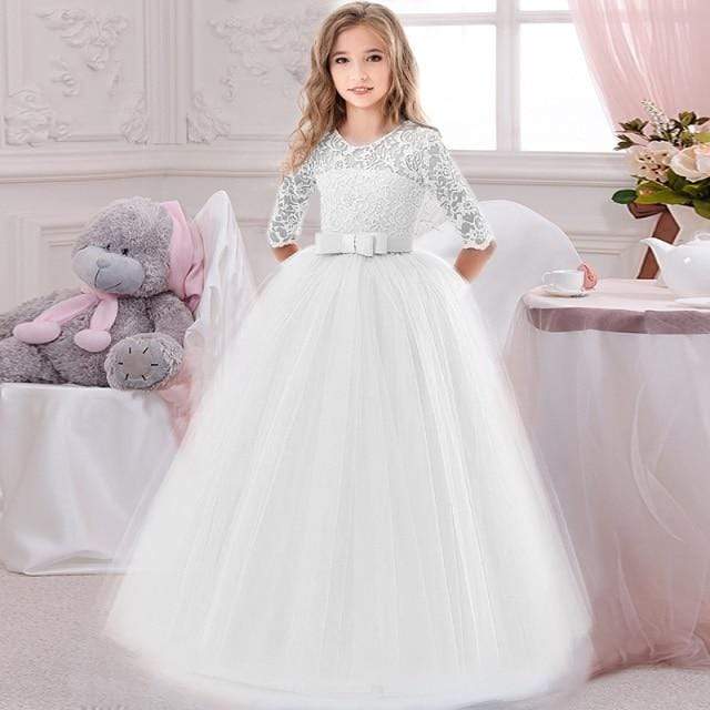 Girl's Clothing White / 5 Long Casual Summer Dress