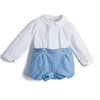 blue sets / 4T Long Sleeve Blue Shorts Outfit