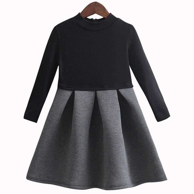 Girl's Clothing long sleeve flare dress