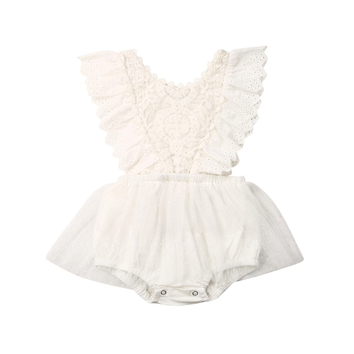 sleeveless / 0-6M Long sleeve Lace Romper