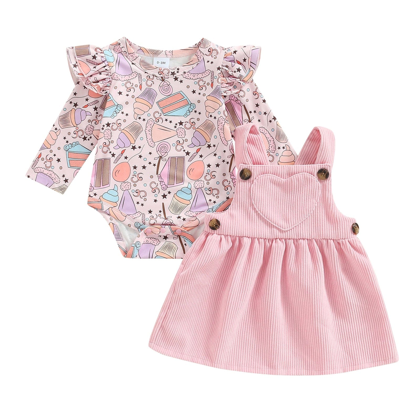 Long Sleeve Rabbit Flower Print Romper