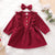 Girl's Clothing Long Sleeve Round Collar Romper