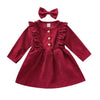 Girl&#39;s Clothing Red / 24M Long Sleeve Round Collar Romper