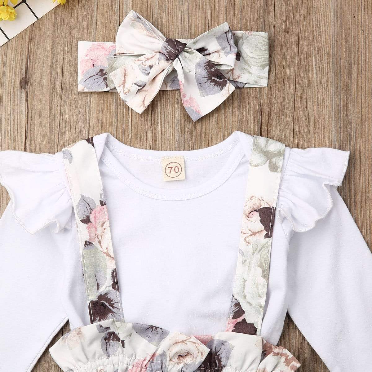 Unisex Baby Toddler Floral Tunic & Ruffle Shorts Set – Multicolor, New Without Tags