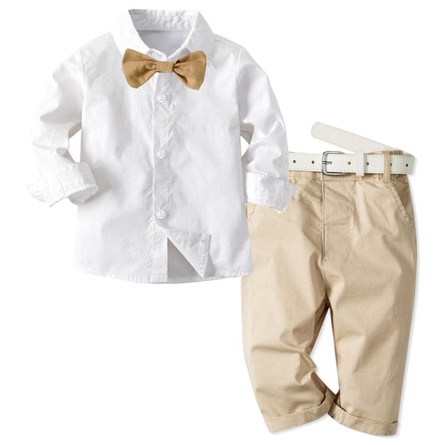 solid / 18M / China Long Sleeve Shirt and pants Outfit