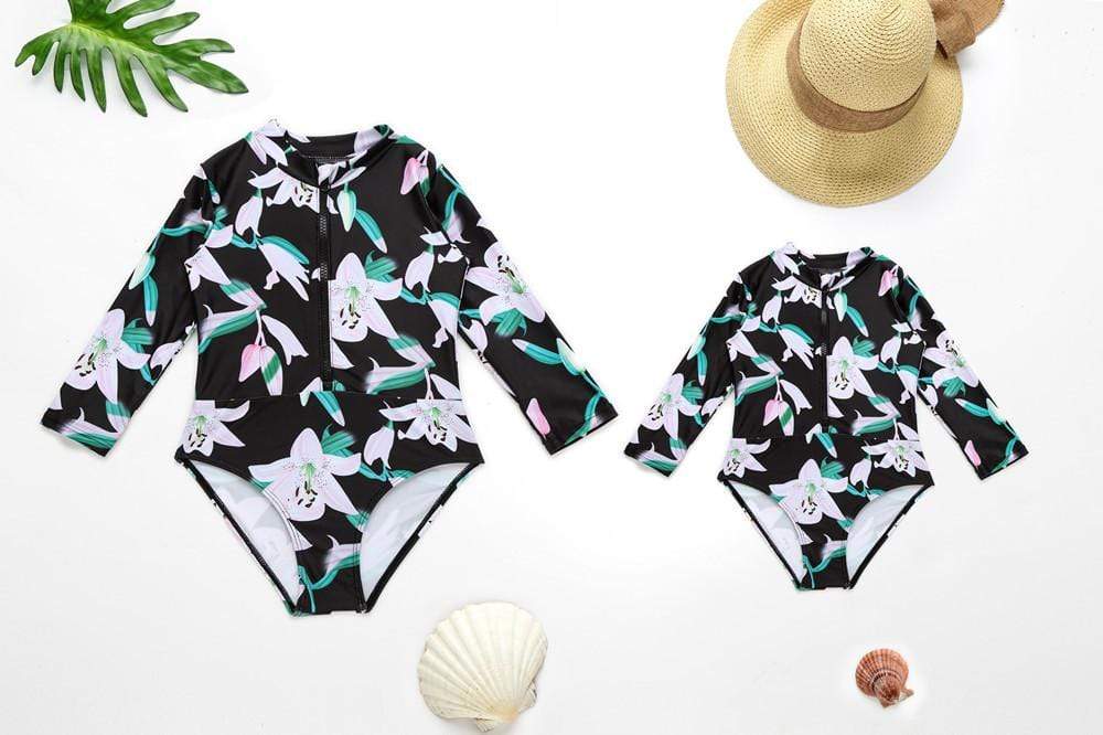 Girl's Clothing Long Sleeve Swimwear