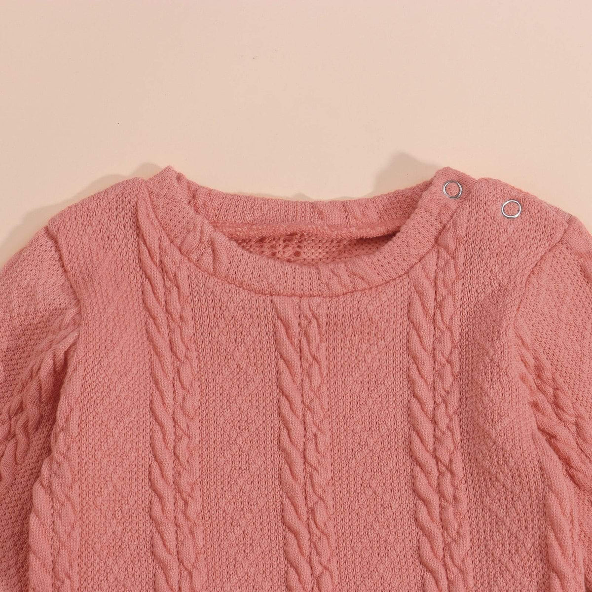 Girl's Clothing Long Sleeves Knit Sweater + Dinosaur Print Pants