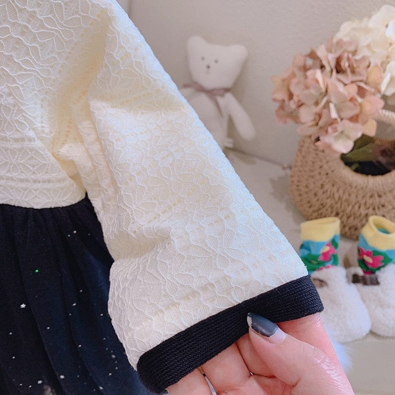 Long Sleeves Patchwork Vintage Party Vestidos