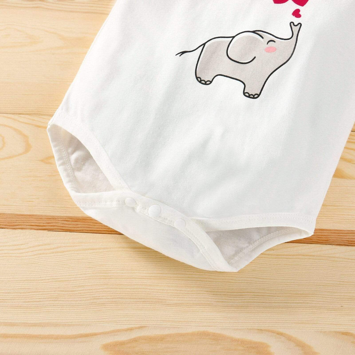 Girl's Clothing Love Heart Print Long Sleeve O-neck Romper