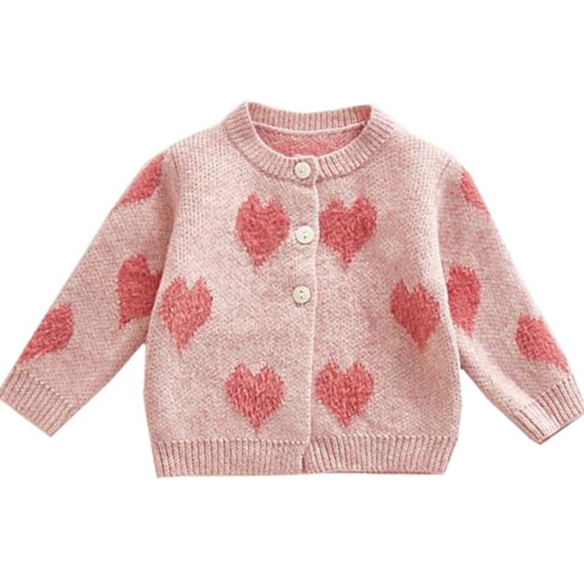 Girl's Clothing Love Print Sweater Set