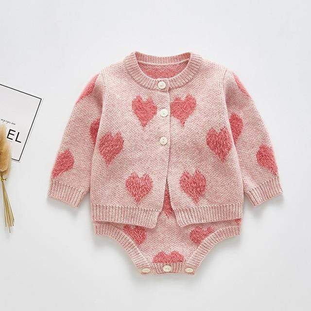 Girl's Clothing Pink / 6M Love Print Sweater Set