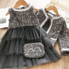 AX1300 Black / 2T Love Vest Skirt 2Pcs
