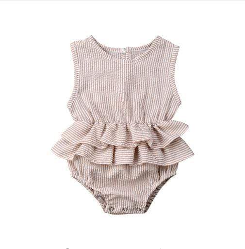 Girl's Clothing Beige / 6M-70 Lovely Baby Girl Romper