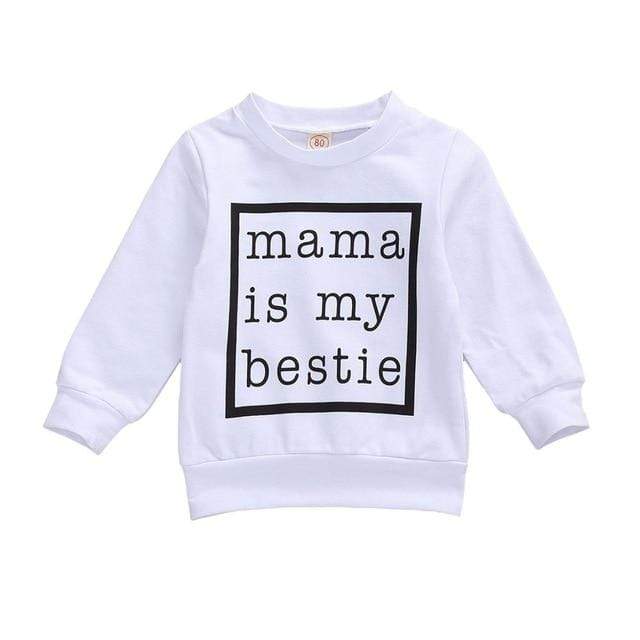 Girl's Clothing White / 12M Mama Is My Bestie Sweatshirt