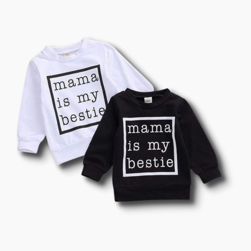 Girl&#39;s Clothing Mama Is My Bestie Sweatshirt