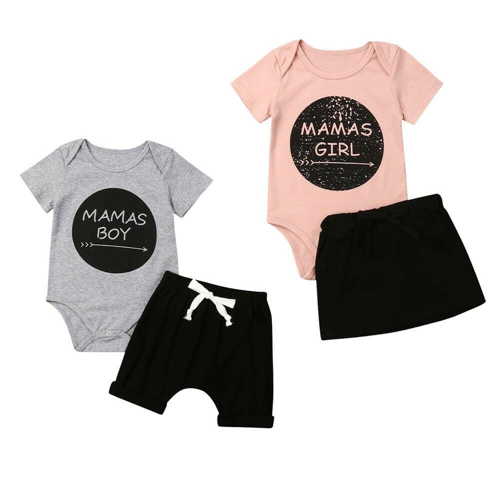Girl's Clothing Mamas Boy Girl/Boy Romper Outfit