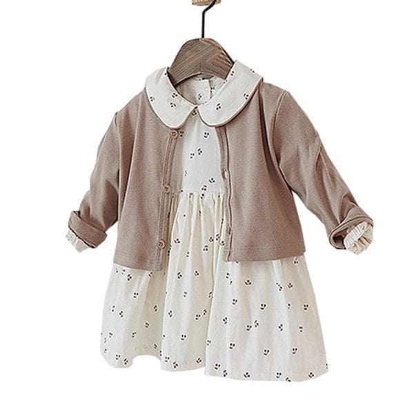 Baby & Toddler Girls Beige Dress Set / 24M Matching Sibling Outfit