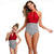 Family Matching Clothes Red / Mom S Matching Swimming Wear