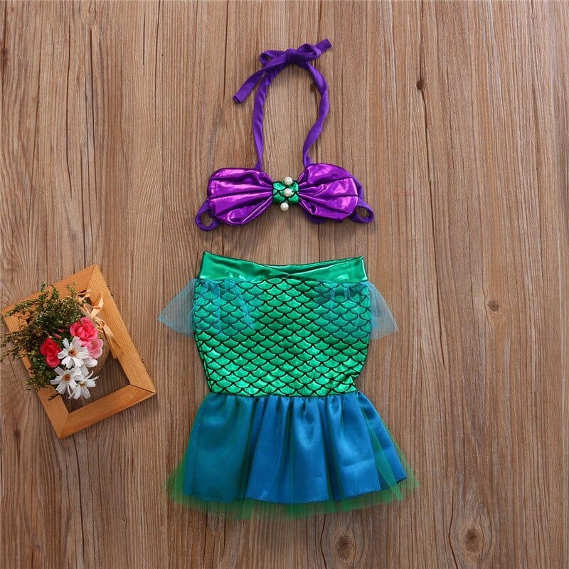 baby girl mermaid dress Twirl Dress in Mermaid