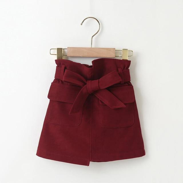 Girl's Clothing Wine red / 7T Mini Skirts