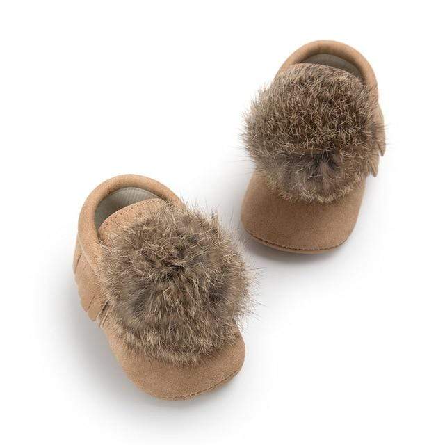 Shoes Light Brown / 0-6M Moccasins Soft Mocks Shoes