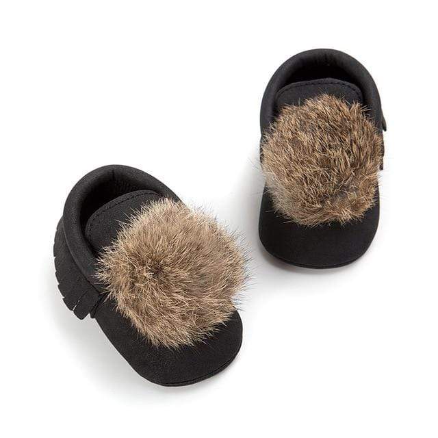 Shoes Black / 0-6M Moccasins Soft Mocks Shoes