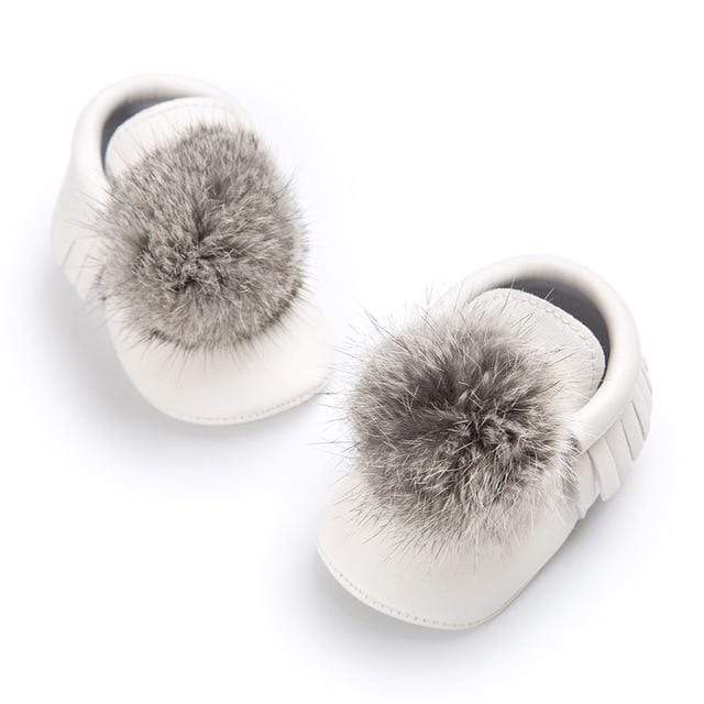 Shoes White / 6-12M Moccasins Soft Mocks Shoes