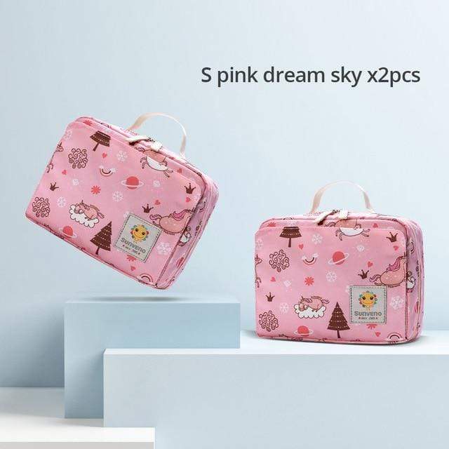 Diaper Bag Pink + Pink Set Modern Designed Diaper Bag