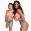 Family Matching Clothes Mommy and Me Swimwear Tassel Fringe