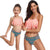 Family Matching Clothes Mother Daughter Tassel Swimming Suit