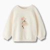 Mouse Rollerskater Girl Print Sweatshirt