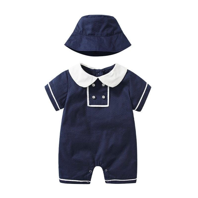 Blue / 3M / China Navy Blue Romper