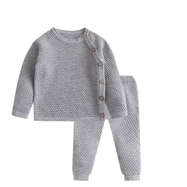 unisex Gray / 3-6M New Born Baby Cloth