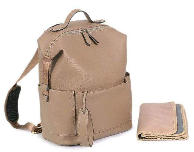 camel leather diaper bag backpack Sidney Diaper Bag Backpack