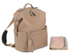 Camel NEW Leather Diaper Bag Backpack
