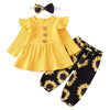Yellow / 12M / China Newborn Baby Girl Clothes Set