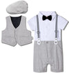Light Grey / 3-6 Months / China Newborn Boys Clothing Set