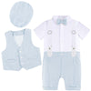 Light Blue / 3-6 Months / China Newborn Boys Clothing Set