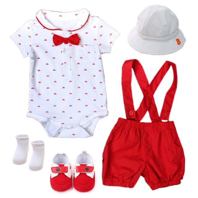 Boy's Clothing Newborn Red Clothes Set